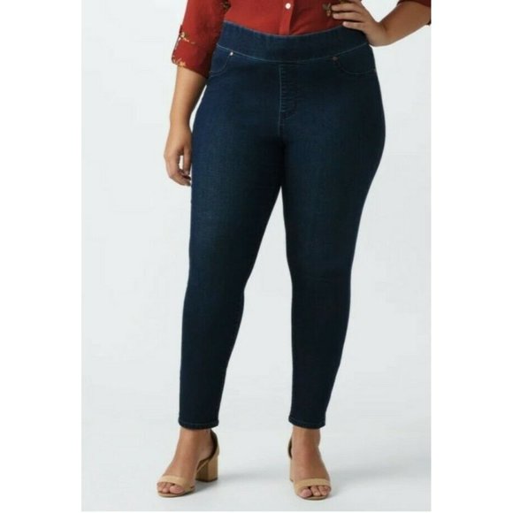 high rise pull on jeggings